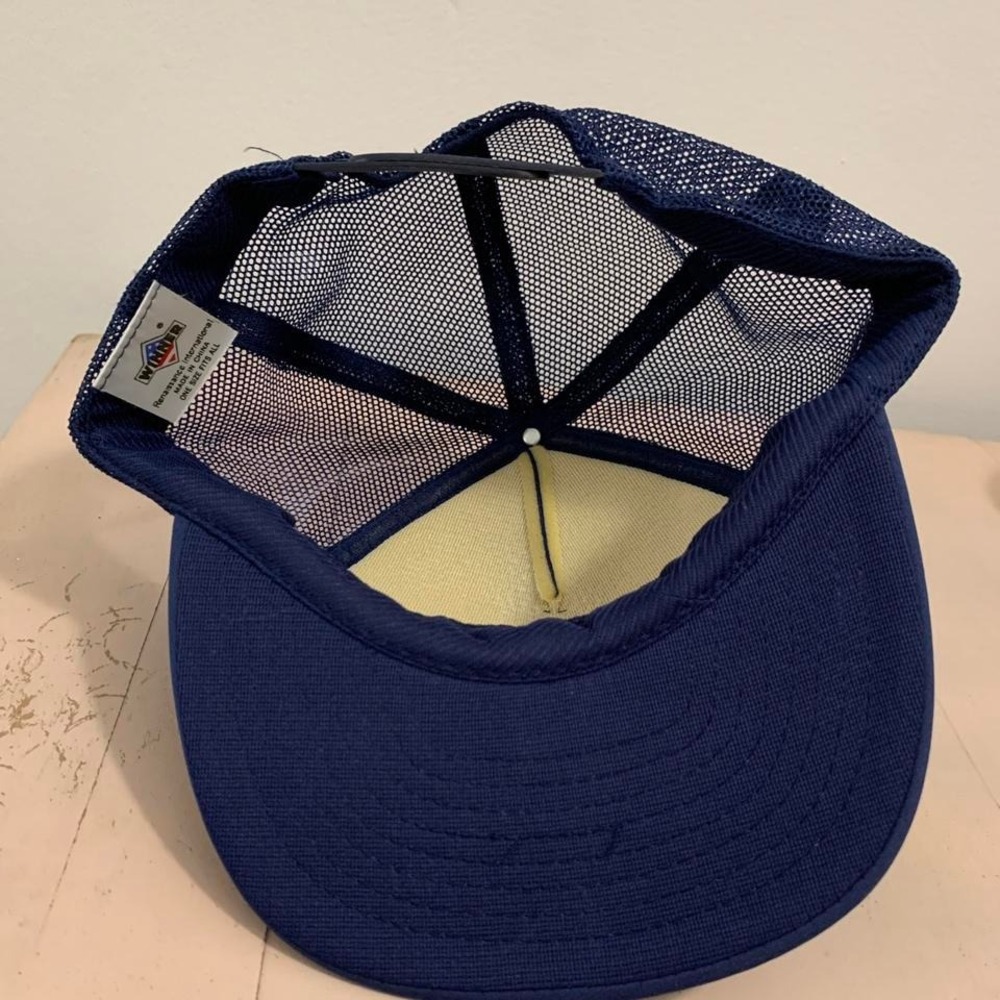 Vintage Bromenn Farm Tour 1996 blue trucker hat - Picture 4 of 4